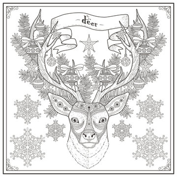 Deer Coloring Page