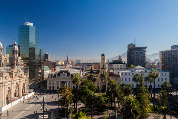 Plaza de las Armas square in Santiago, Chile
