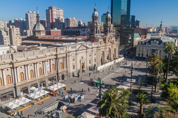 Obraz premium Plaza de Armas square in Santiago, Chile