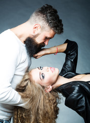 Sensual couple posing