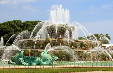 Fototapeta premium Park Fountain