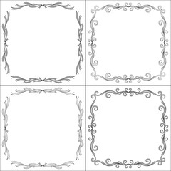 Vector decorative frames