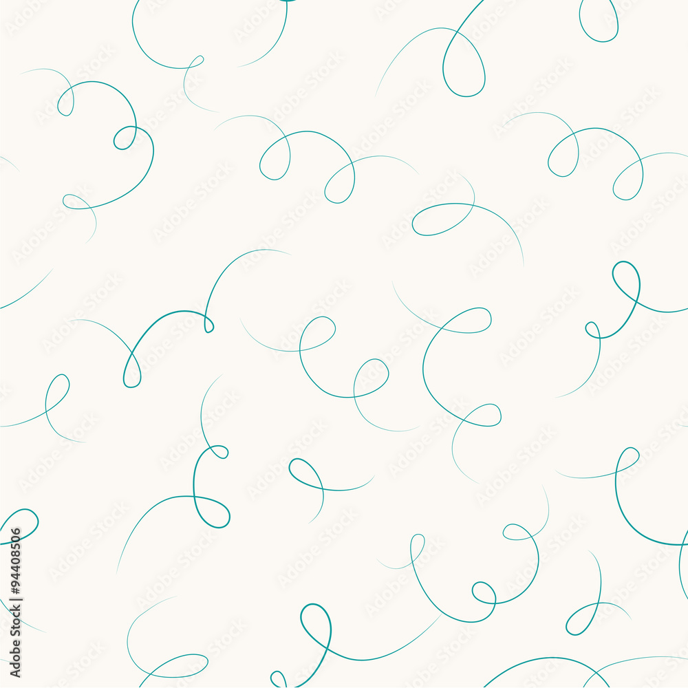 Poster vector seamless pattern with tangled line