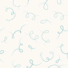 Vector seamless pattern with tangled line