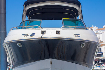Fototapeta na wymiar modern boat front view