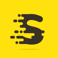 S letter logo design template.