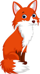 Obraz premium Cute fox cartoon