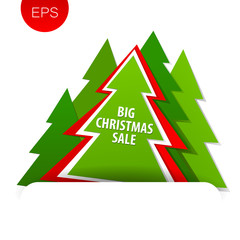 Obraz premium big christmas sale tree