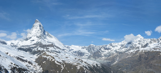 Obraz premium Panorama of Mountain Matterhorn, Zermatt, Switzerland