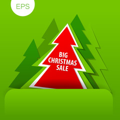 Obraz premium big christmas sale tree