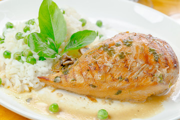 Marinated grilled healthy chicken