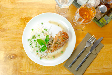 Marinated grilled healthy chicken