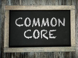 Common Core written on chalkboard