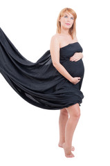 Feminine and sexy concept of pregnant woman