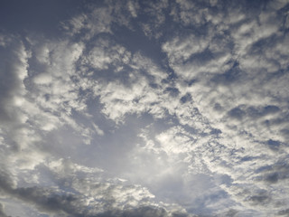 Beautiful evening sky with clouds