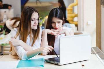 Businessteam working together on project