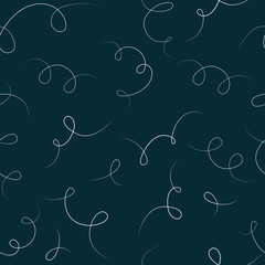 Vector seamless pattern with tangled line