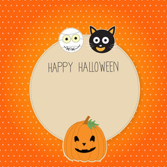 Happy Halloween background  vector. illustration EPS10.