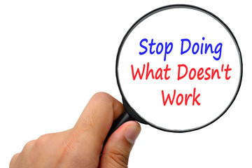 stop doing what doesn't work word. Magnifier and puzzles.