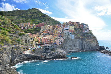 Fototapeta na wymiar Manarola in the Cinque Terre, Italy