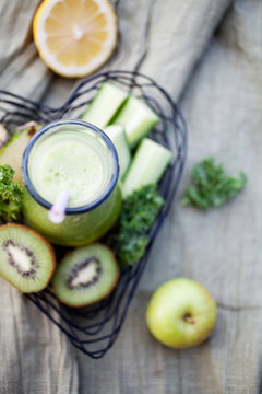 Homemade green juice