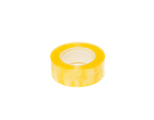 transparent adhesive tape isolated on white