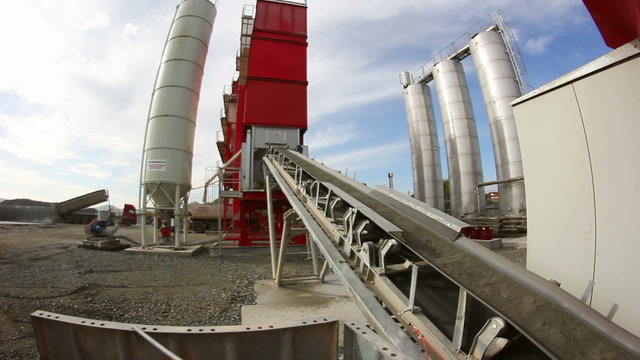 Structures of asphalt mixing plant