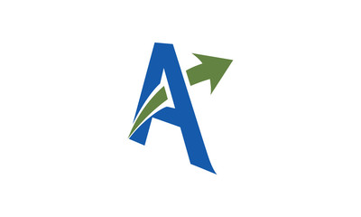 Letter A hat vector logo