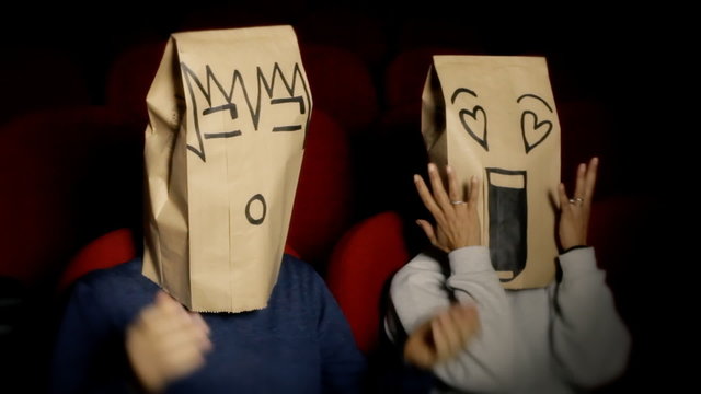 Breadbags faces movie theater deploring sentimental 2