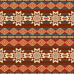 Absract ethnic textil pattern with stars