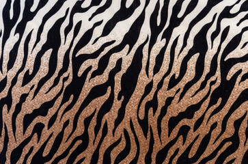 texture of print fabric striped zebra