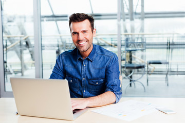 Creative webdeveloper working on a responsive web project