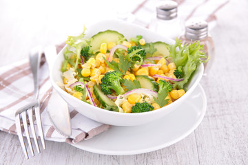 vegetable salad in  bowl