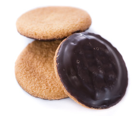 Jaffa Cakes (isolated on white)