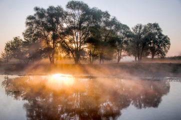 Sunrise on the river