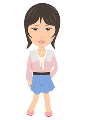 若いセレブ女性　ピンク