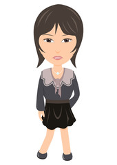 若いセレブ女性　黒