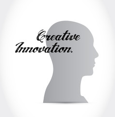 Creative Innovation avatar mind sign concept