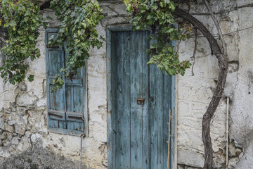 Fototapeta na wymiar wooden door and window of a house