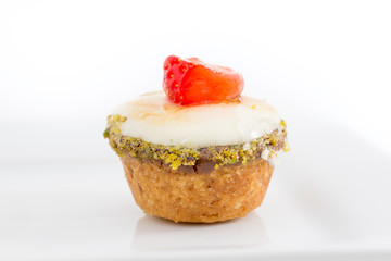 crostatina con chibouste alla vaniglia