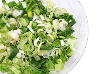 green leek background