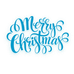 Verry Christmas greeting lettering. Vector illustration