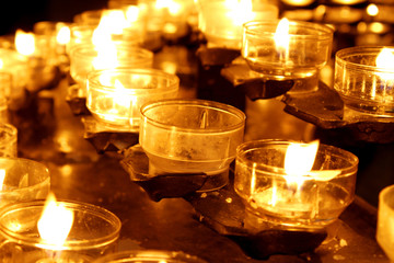 candles in the cathedral of Köln, Germany

