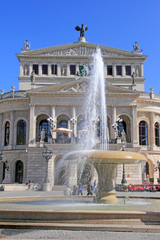 Fototapeta premium alte oper frankfurt am main deutschland 