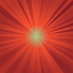 Abstract background of color star burst rays