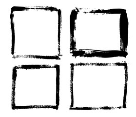 Grunge vector frames collection