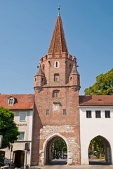Obraz premium Das Kreuztor von Ingolstadt an der Donau