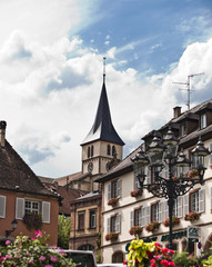 Obraz premium Marktplatz in Barr im Elsass