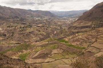 Vista panorámica del cañón del Colca