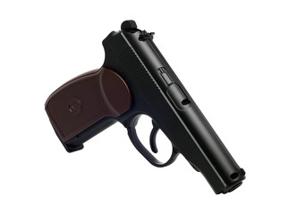 a true copy of dusty air gun on a white background